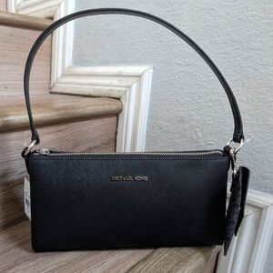 NWT Michael Kors Vincent MD Leather Pouchette Shoulder Bag with Card Holder